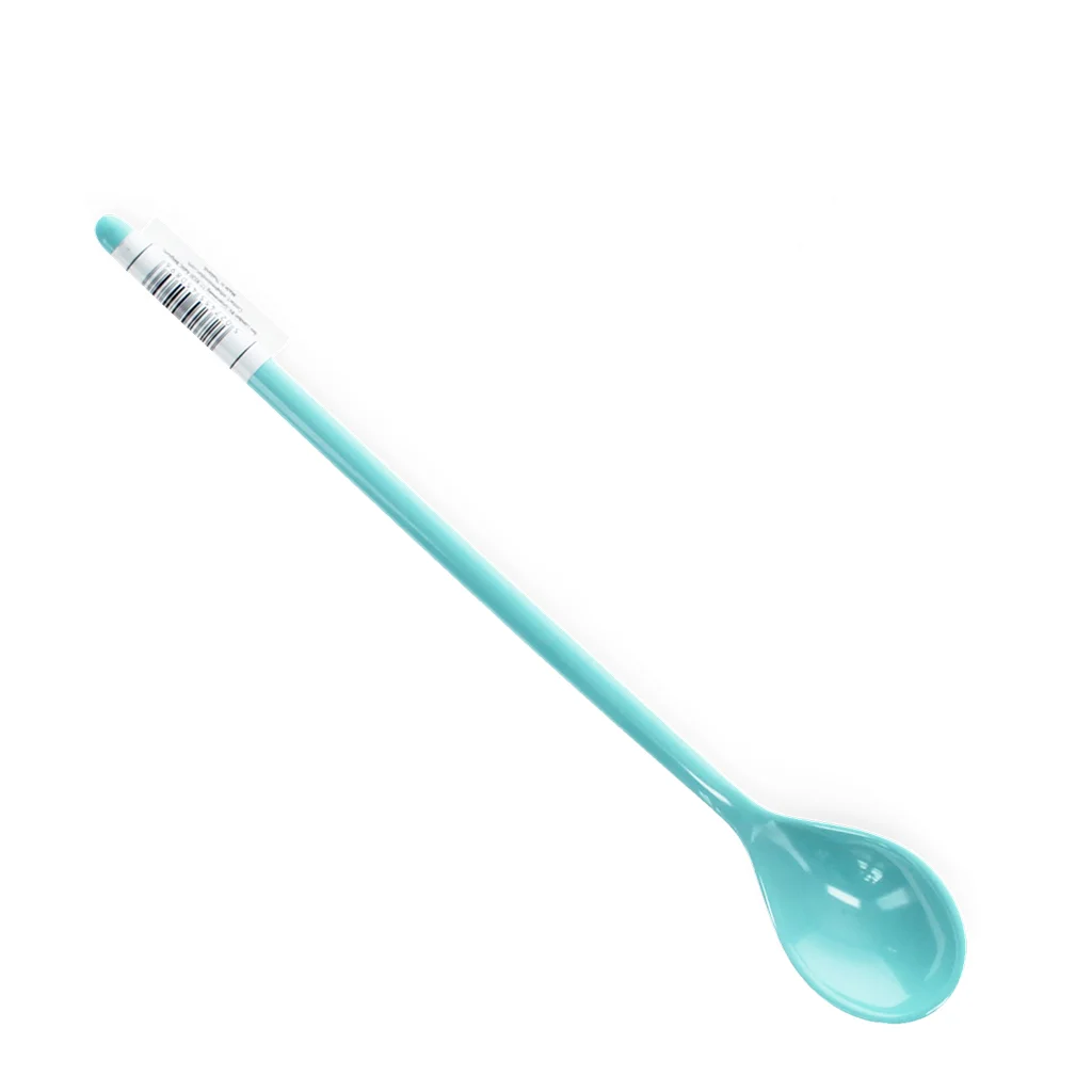 melamine long-handled spoon - pale blue