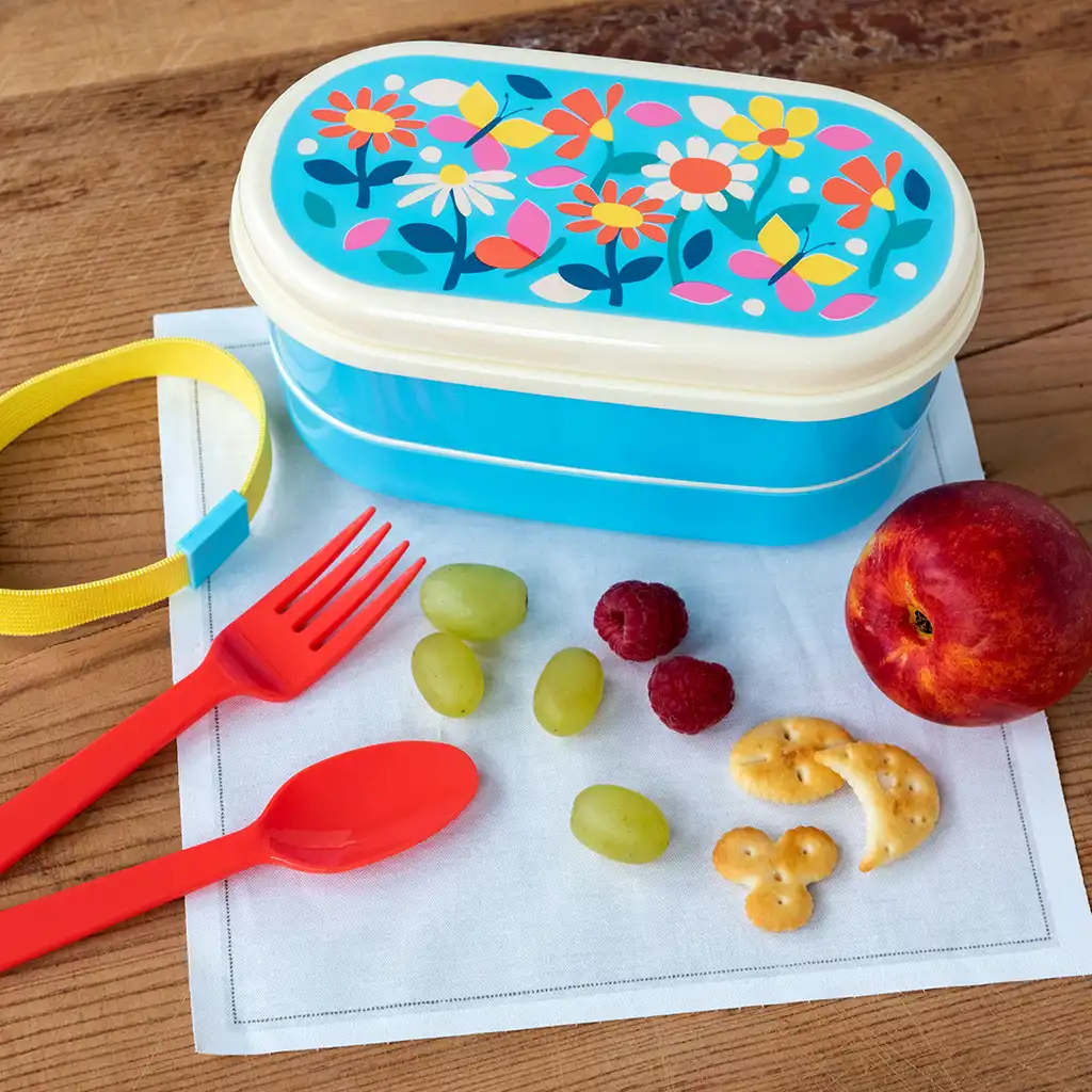 children's bento box - butterfly garden