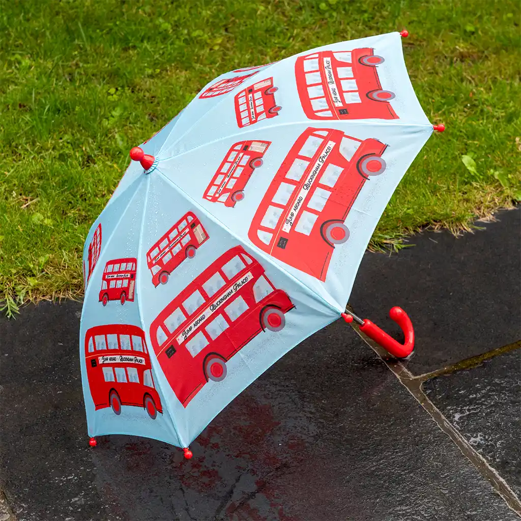 push-up regenschirm für kinder - tfl routemaster bus