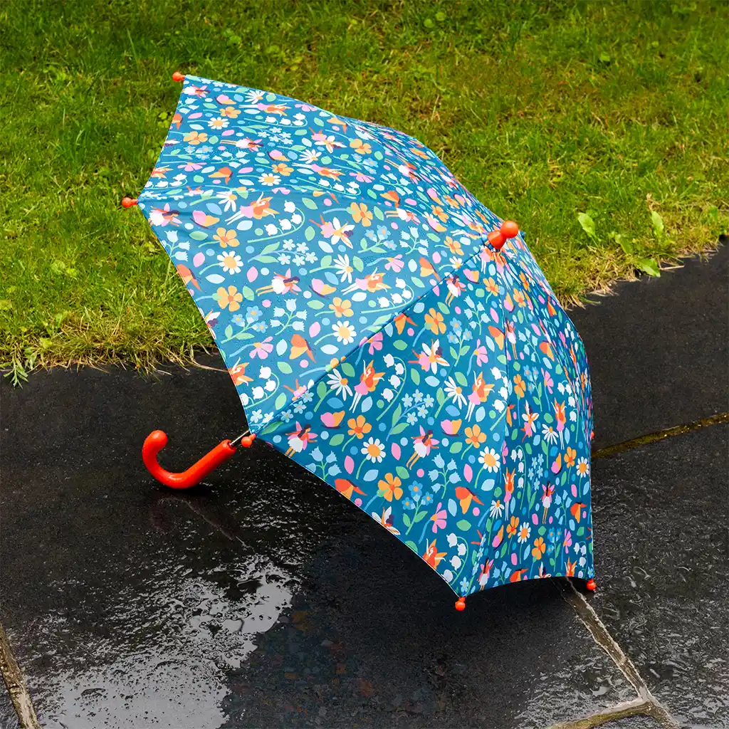 children's push-up umbrella - fairies in the garden