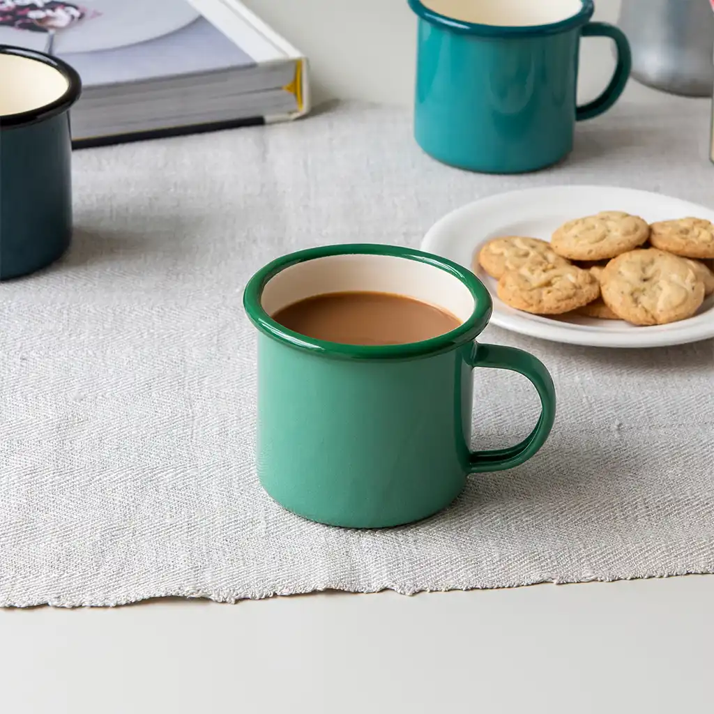 enamel mug 350ml - green