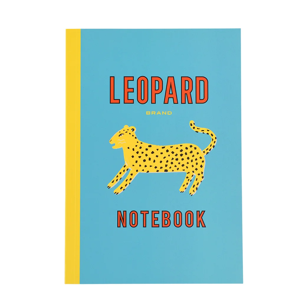 liniertes notizbuch a5 leopard