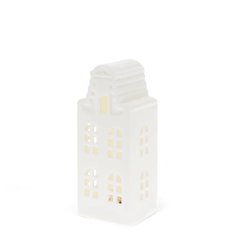 matt ceramic led light decoration - medium house