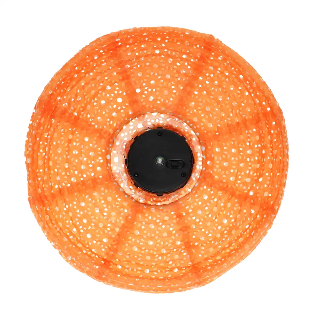 outdoor solar ufo lantern - orange