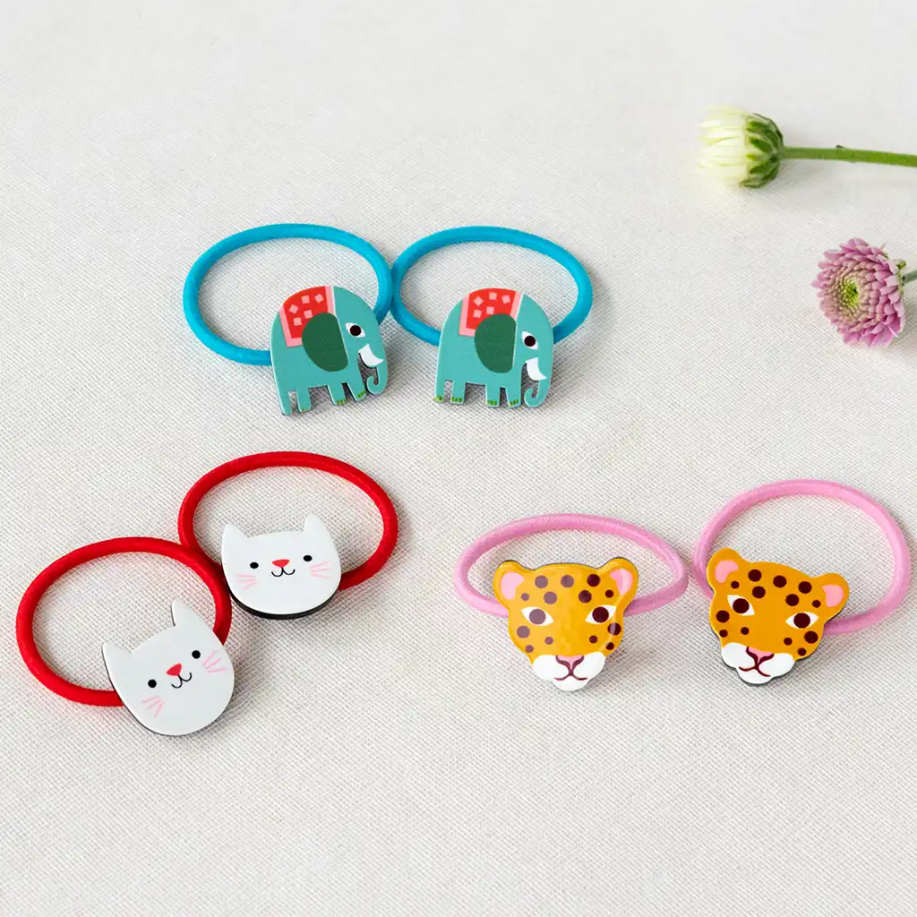 hair ties (set of 2) - cookie the cat