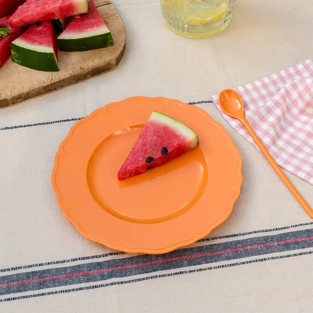 plato de melamina (20cm) - naranja