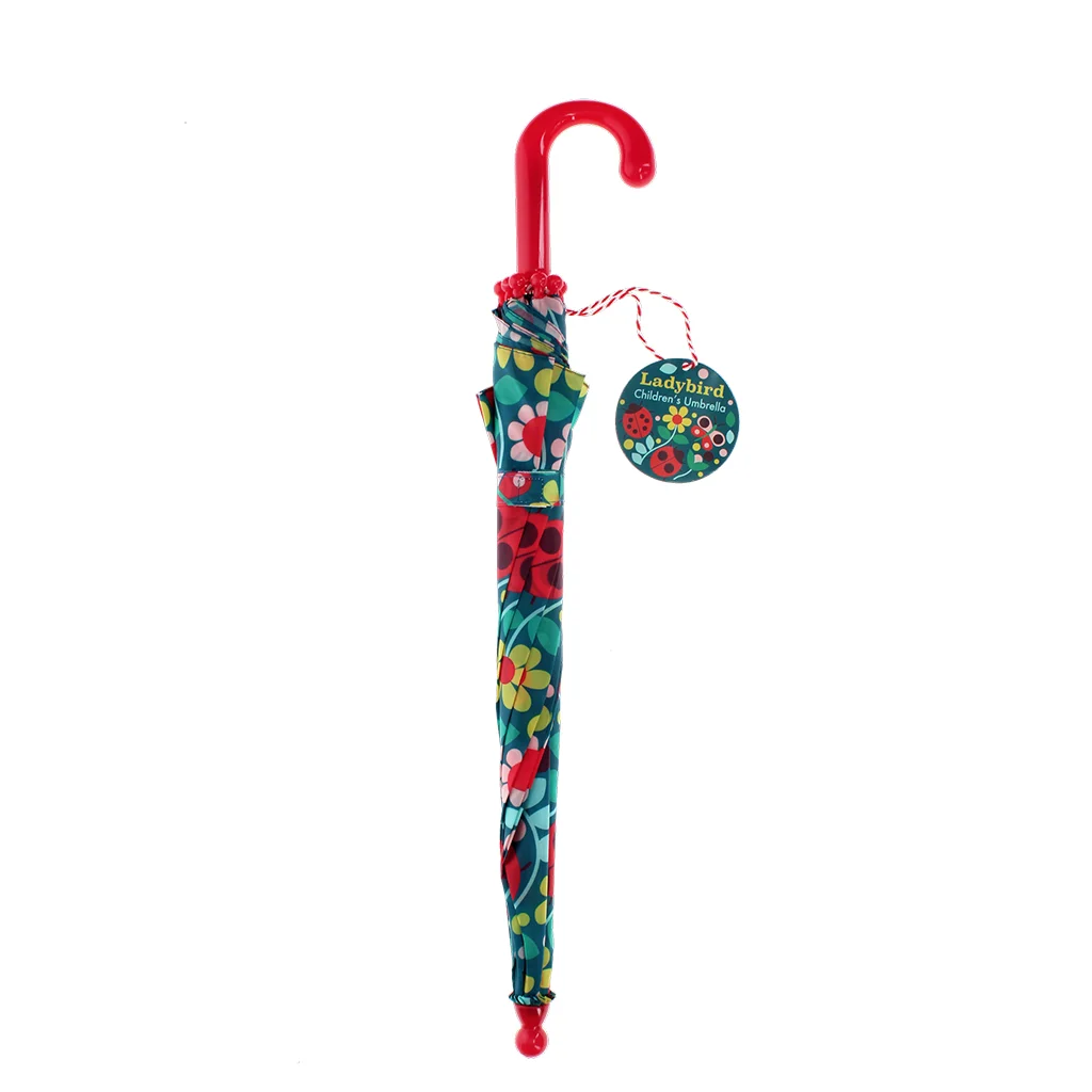 children's push-up umbrella - ladybird