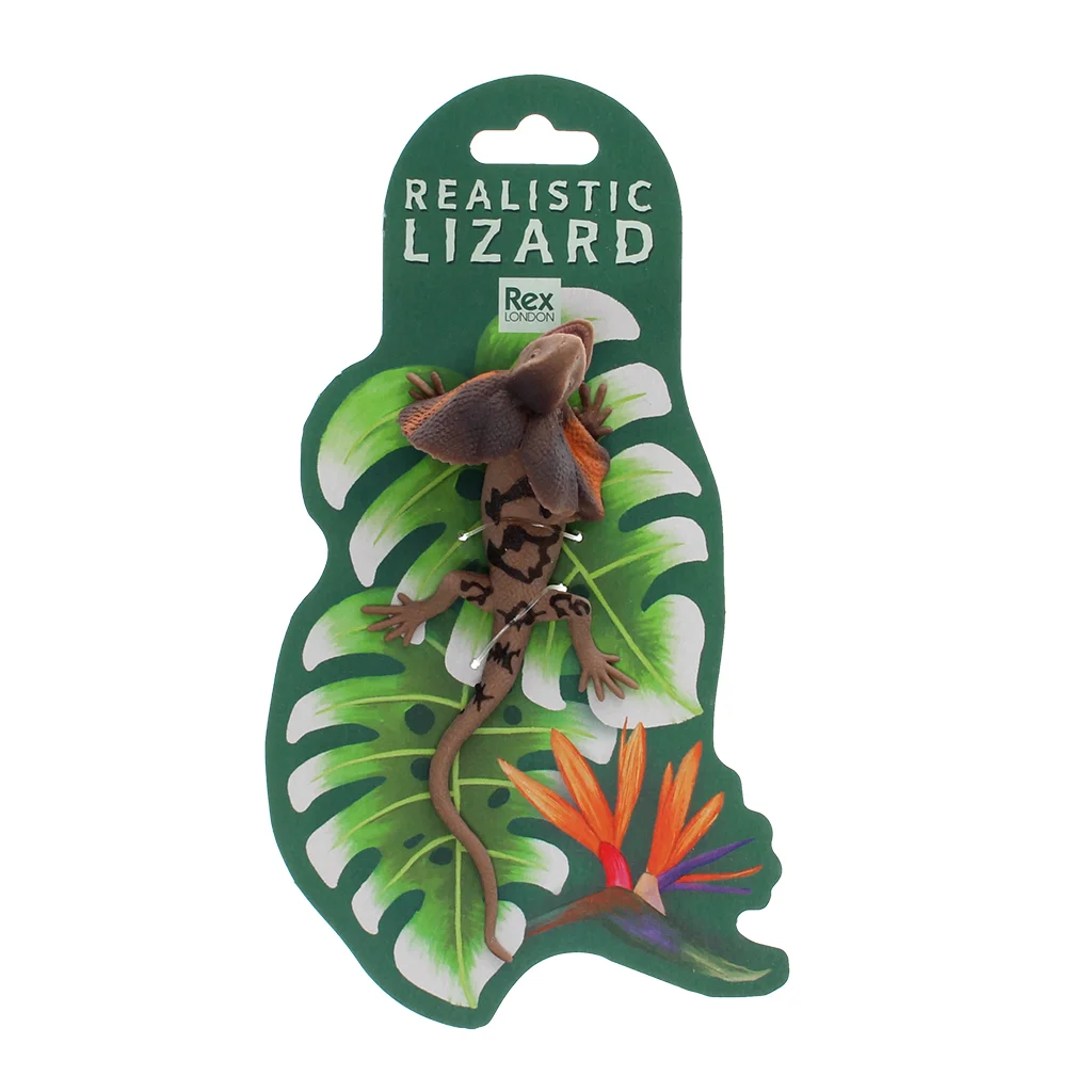 realistic frill-necked lizard toy