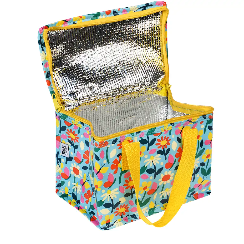 isolierte snacktasche butterfly garden