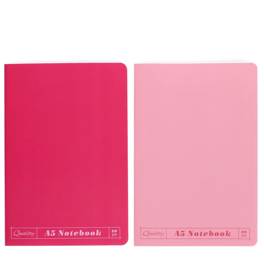 carnets a5 (lot de 2) - roses