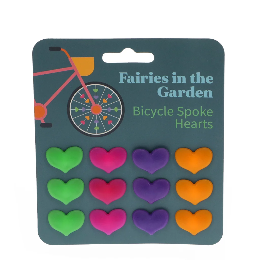 bicycle spoke hearts - fairies in the garden