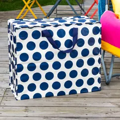 jumbo storage bag - navy on white spotlight jumbo storage bag - navy on white spotlight