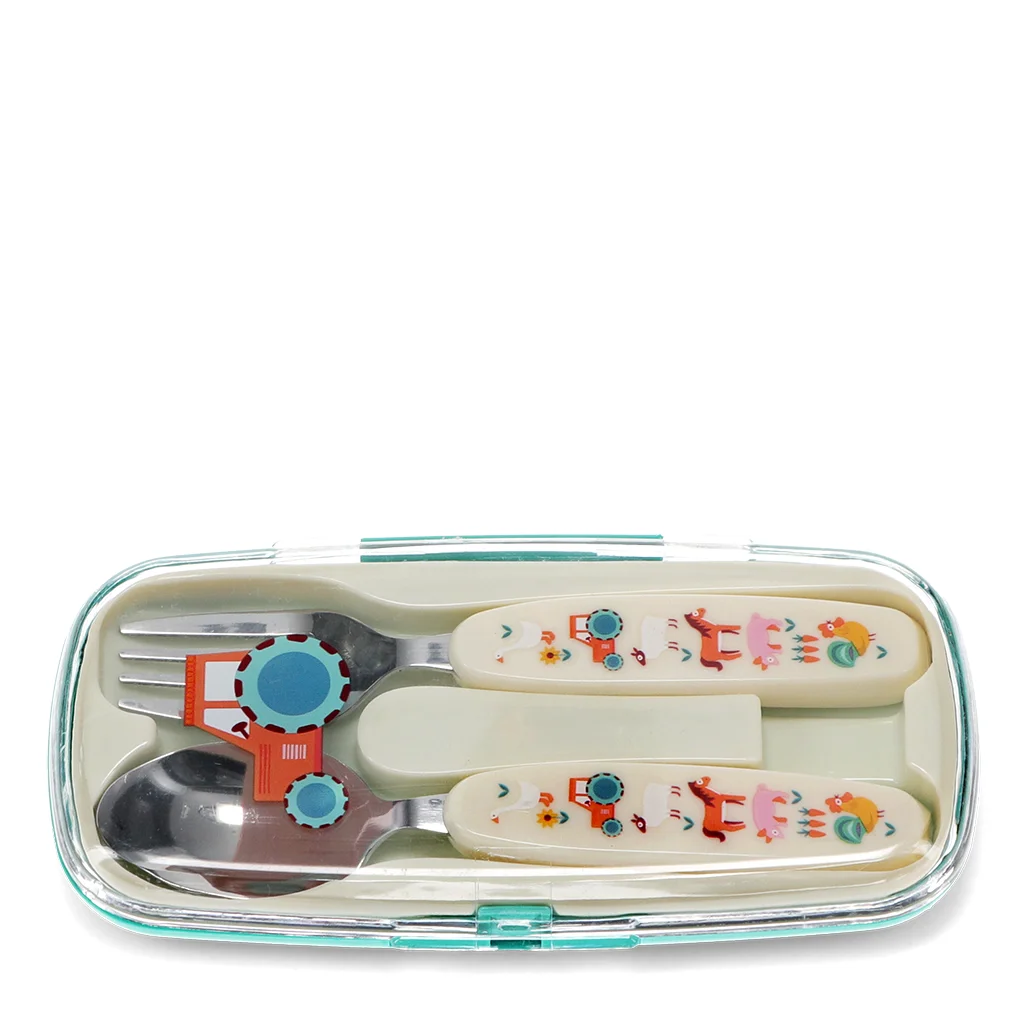 children's cutlery set - farmyard