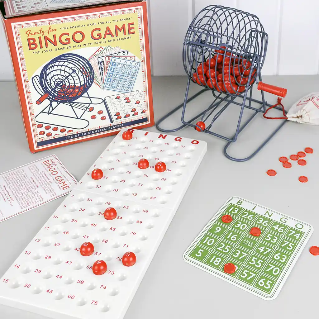 ensemble de jeu de bingo