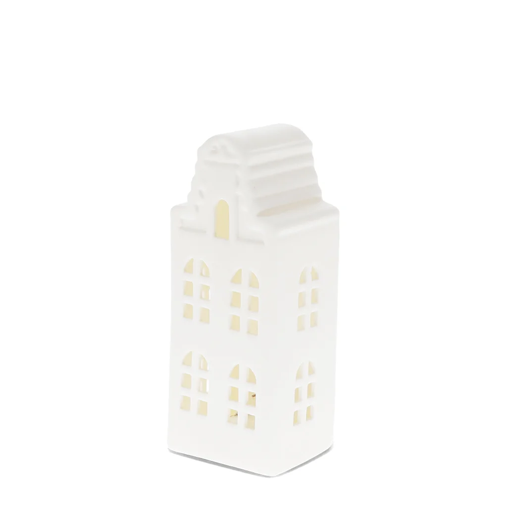 matt ceramic led light decoration - medium house