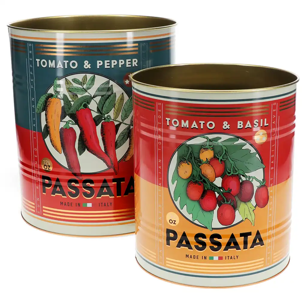 latas de almacenamiento grandes (juego de 2) - passata