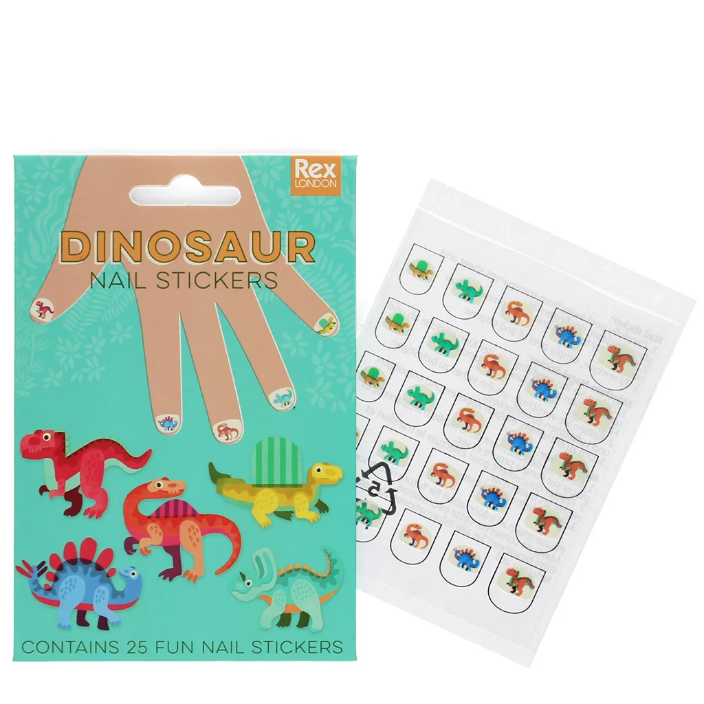 autocollants ongles pour enfants - baby dinos