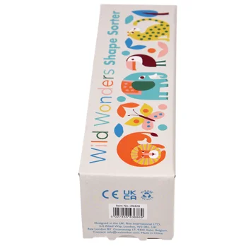 wooden shape sorter - wild wonders wooden shape sorter - wild wonders