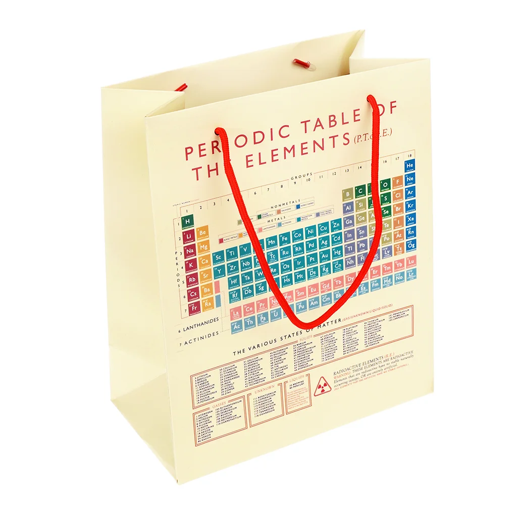 petit sac cadeau periodic table