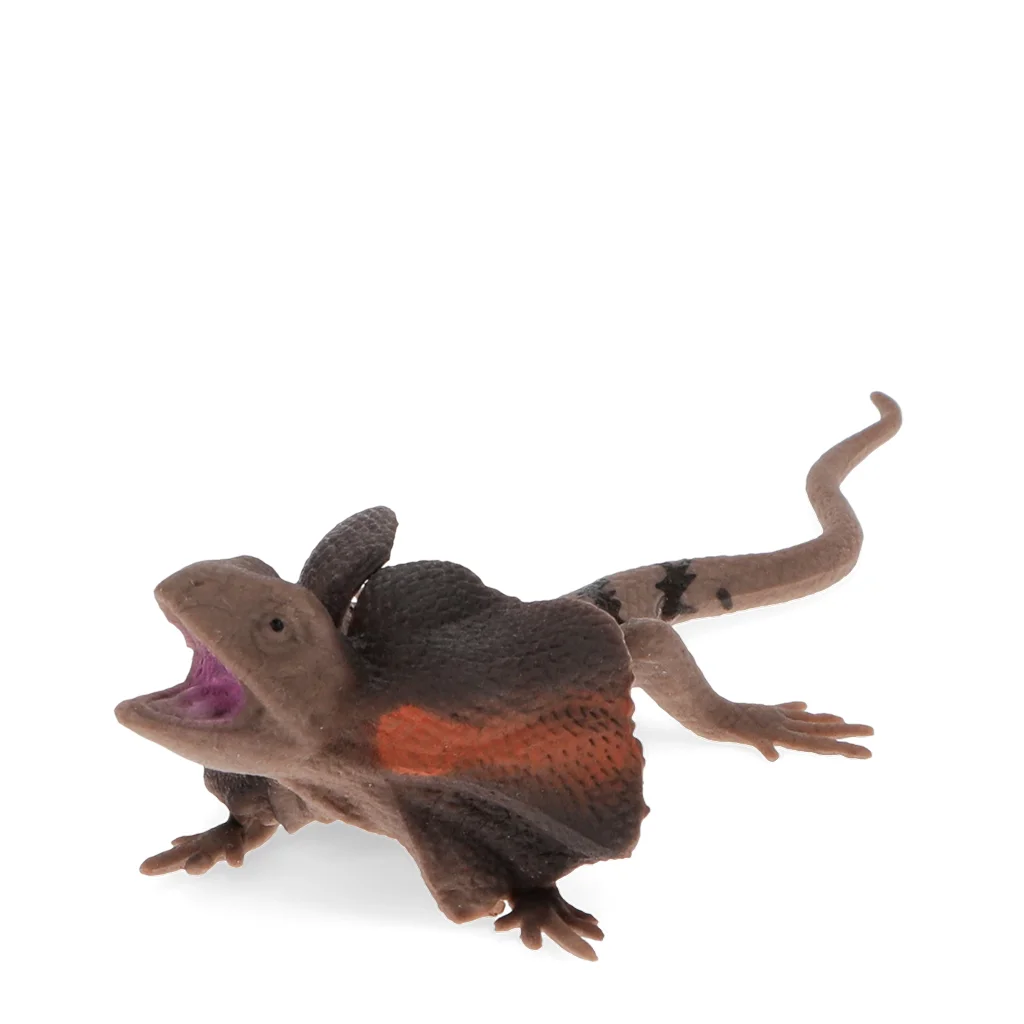 realistic frill-necked lizard toy