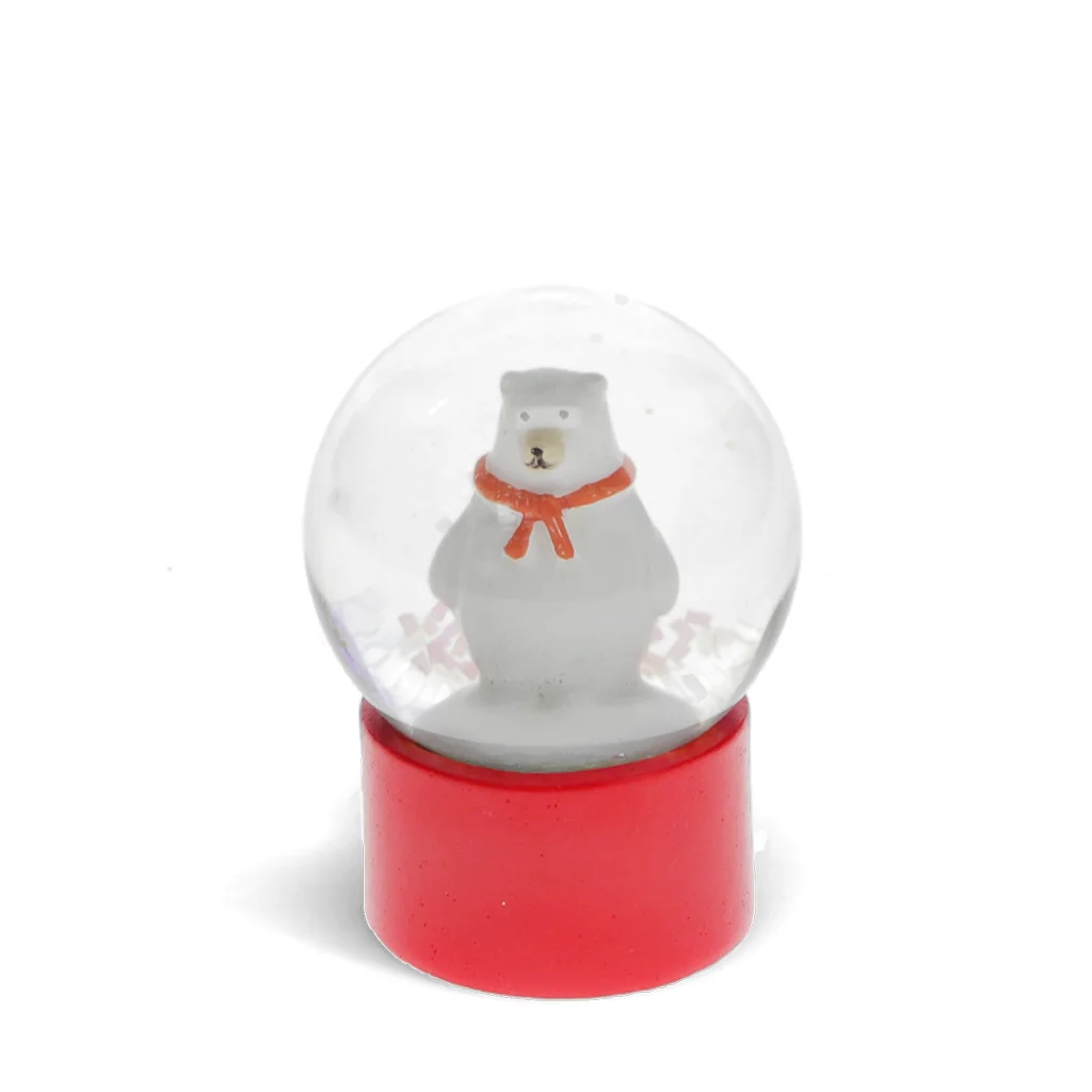 mini glitter globe - polar bear