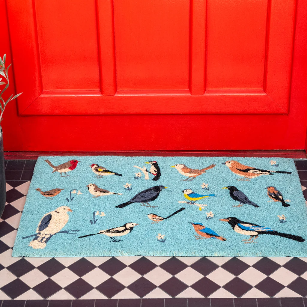 doormat - garden birds