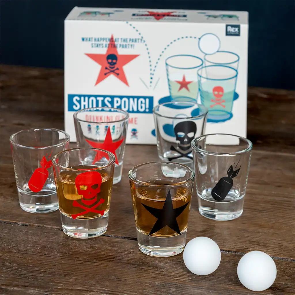 drinking game - shots pong