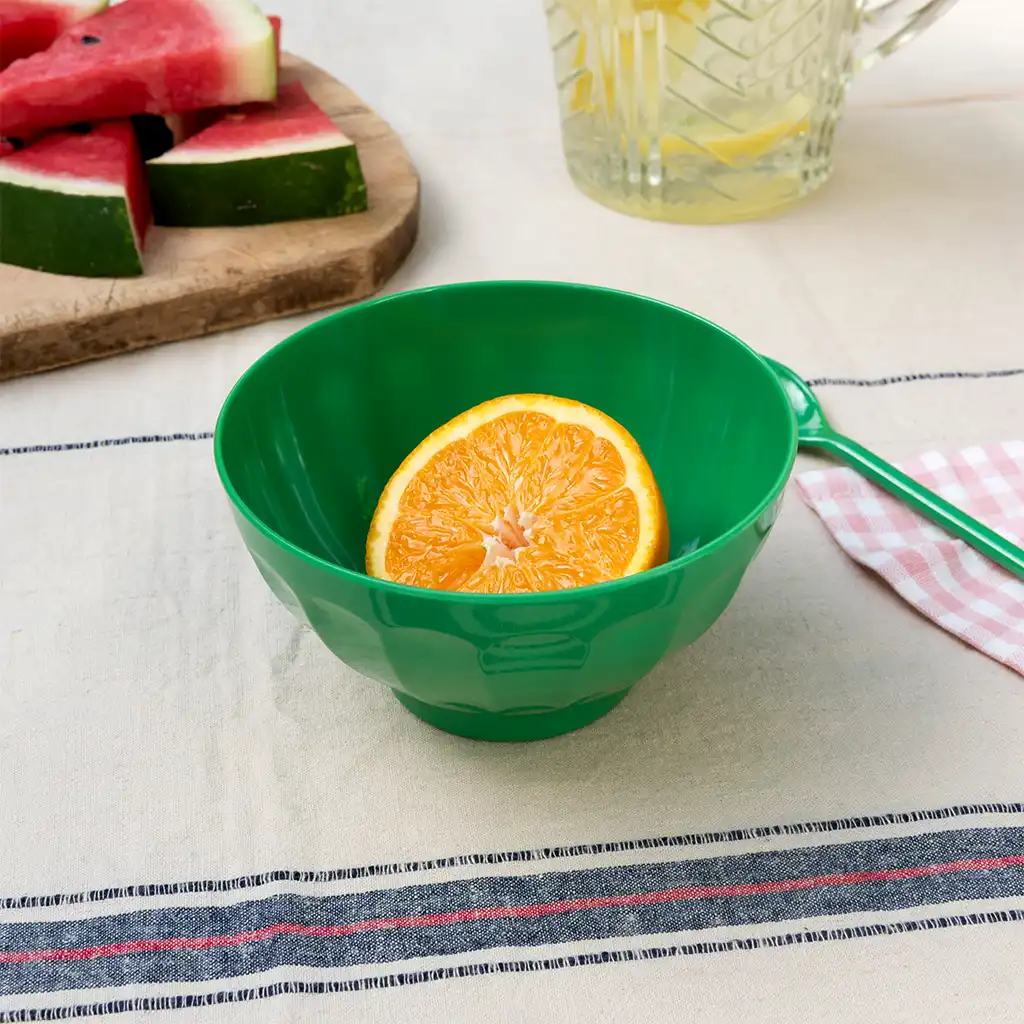 melamine bowl - bright green