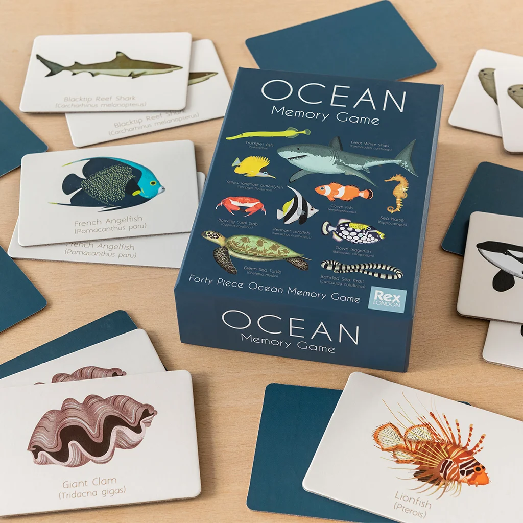 jeu de mémoire ocean (40 pièces)