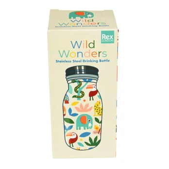 stainless steel bottle 250ml - wild wonders stainless steel bottle 250ml - wild wonders