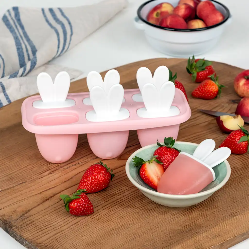 bunny ear ice lolly mould - pink