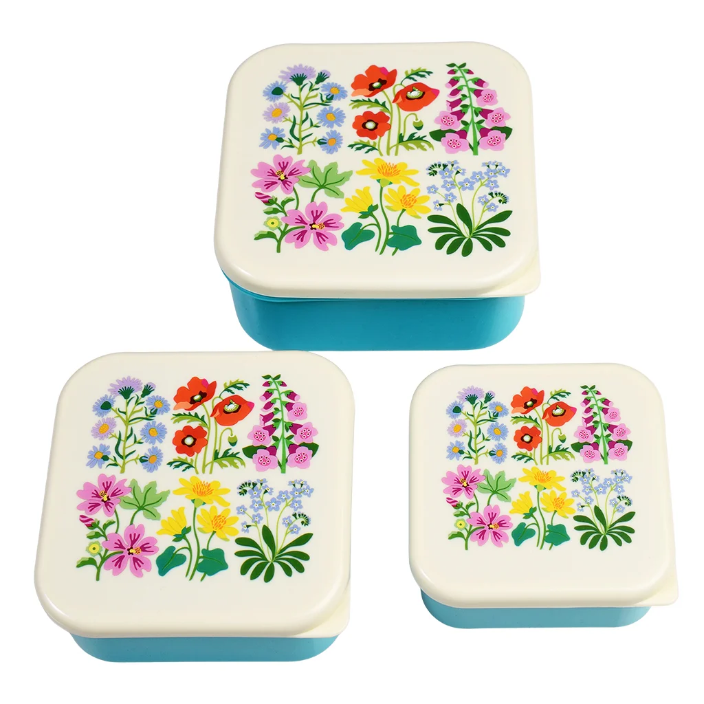 snackdosen wild flowers (3-er set)