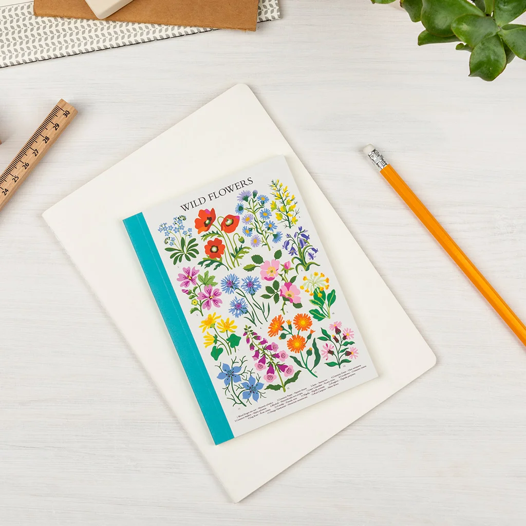 carnet a6 wild flowers