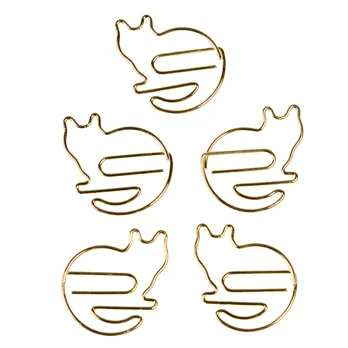 cat paper clips (set of 5) - nine lives cat paper clips (set of 5) - nine lives