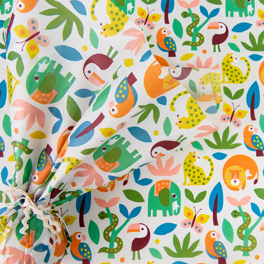 papier de soie wild wonders (10 feuilles)