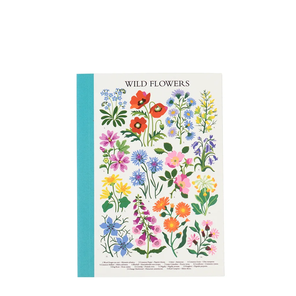 carnet a6 wild flowers