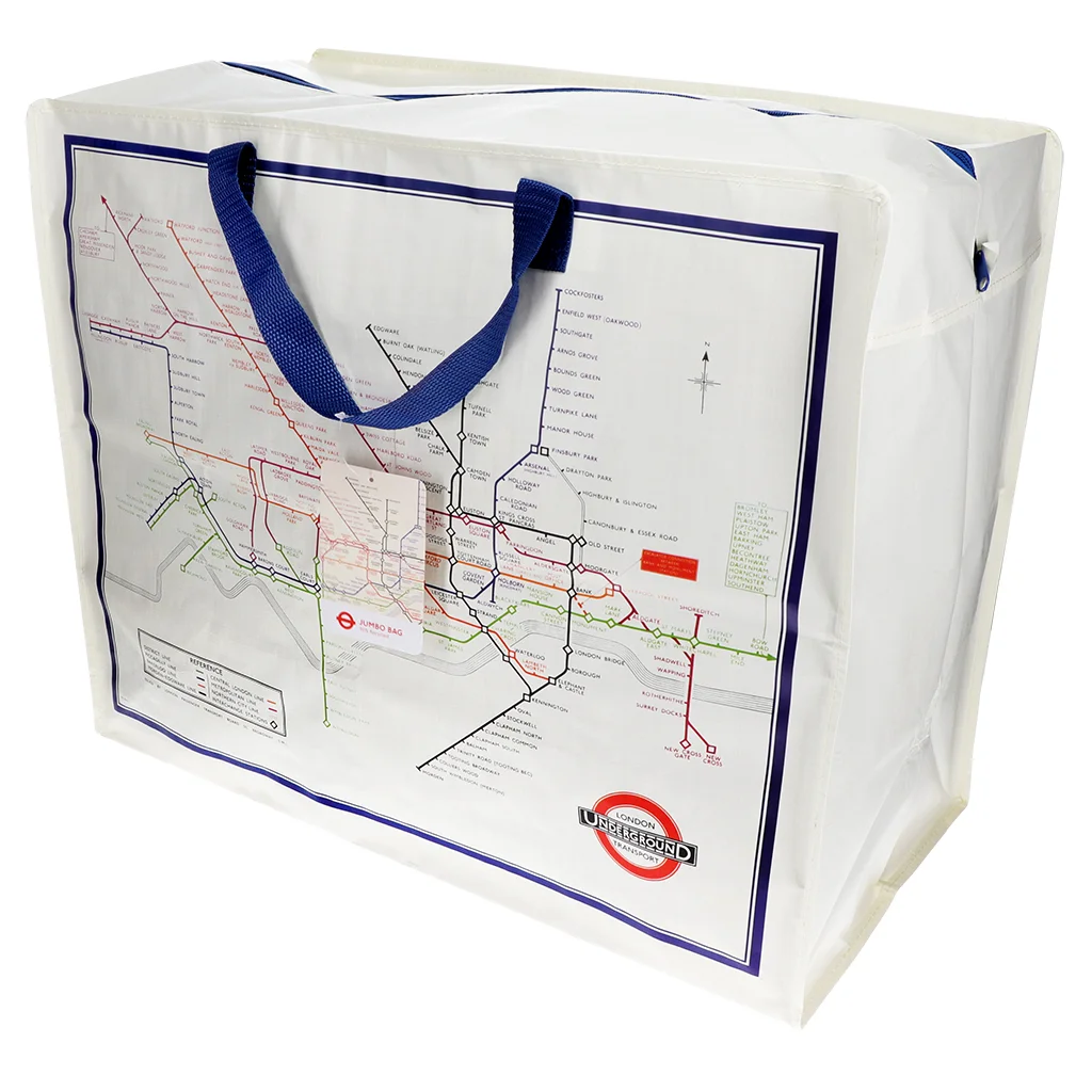 bolso jumbo de almacenamiento - tfl mapa del metro