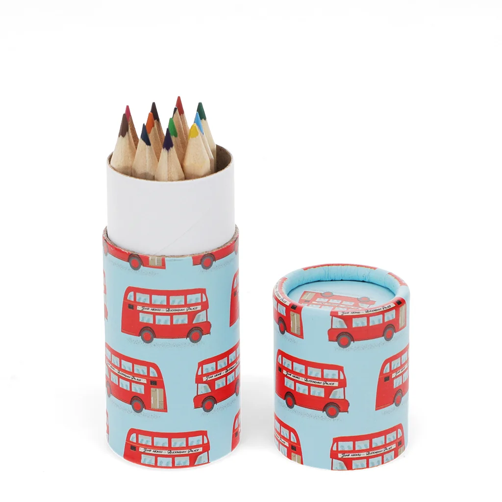 tube de crayons de couleur -tfl routemaster bus