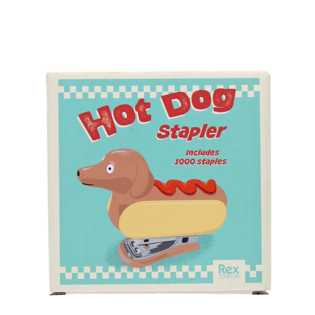 mini stapler with 1000 staples - hot dog