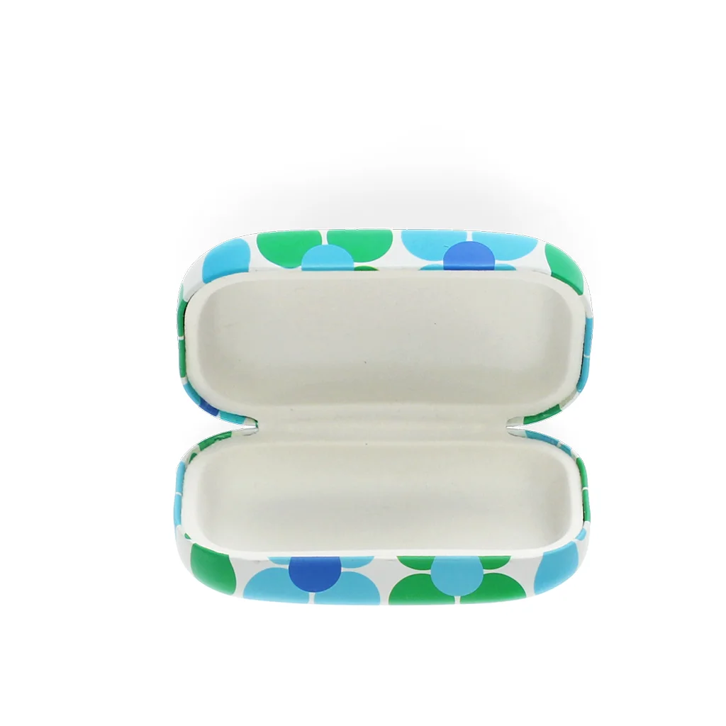 mini travel case - blue and green daisy