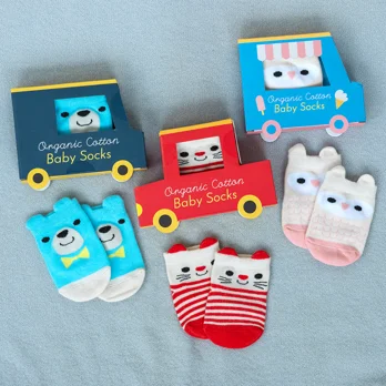 pair of baby socks - pink owl pair of baby socks - pink owl