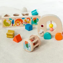 wooden shape sorter - wild wonders wooden shape sorter - wild wonders