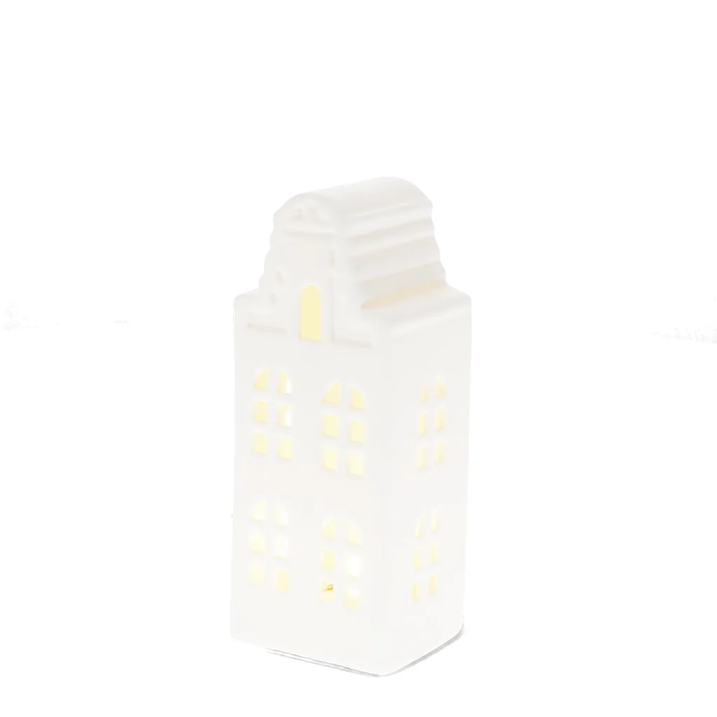 matt ceramic led light decoration - medium house