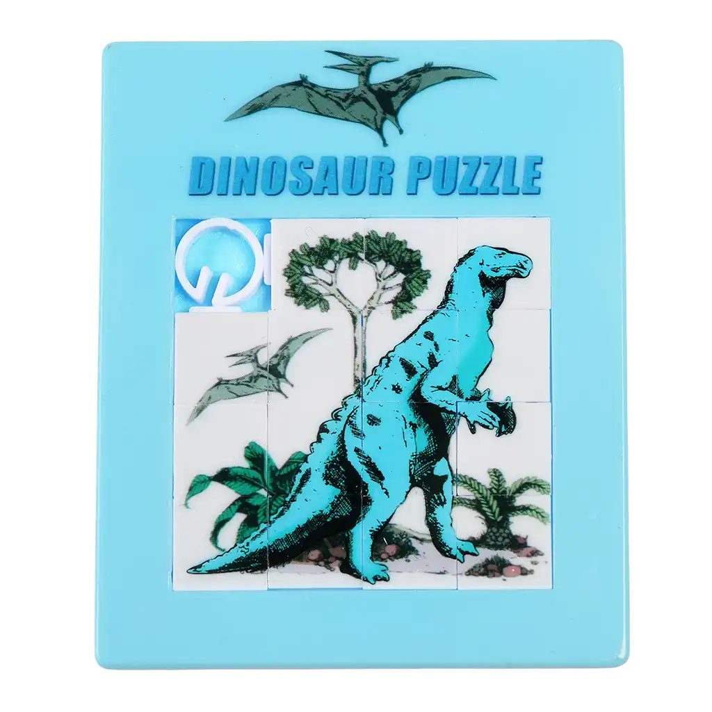 slide puzzle dinosaure prehistoric land