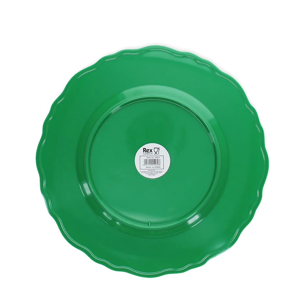 assiette mélamine (20cm) - vert vif