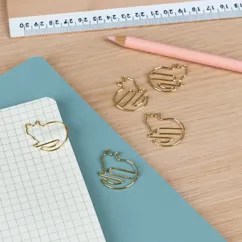 cat paper clips (set of 5) - nine lives cat paper clips (set of 5) - nine lives