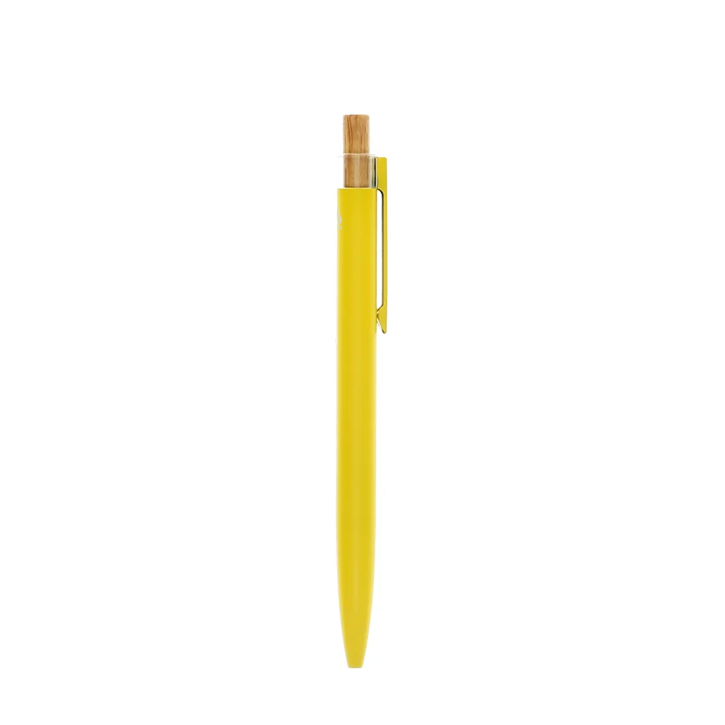 stylo à bille aluminium recyclé - jaune