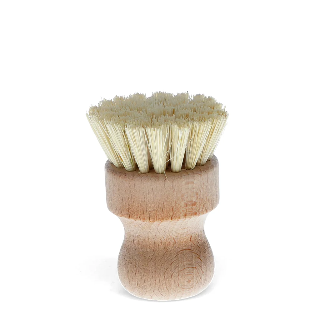 brosse à récurer pour casseroles en bois avec pelle