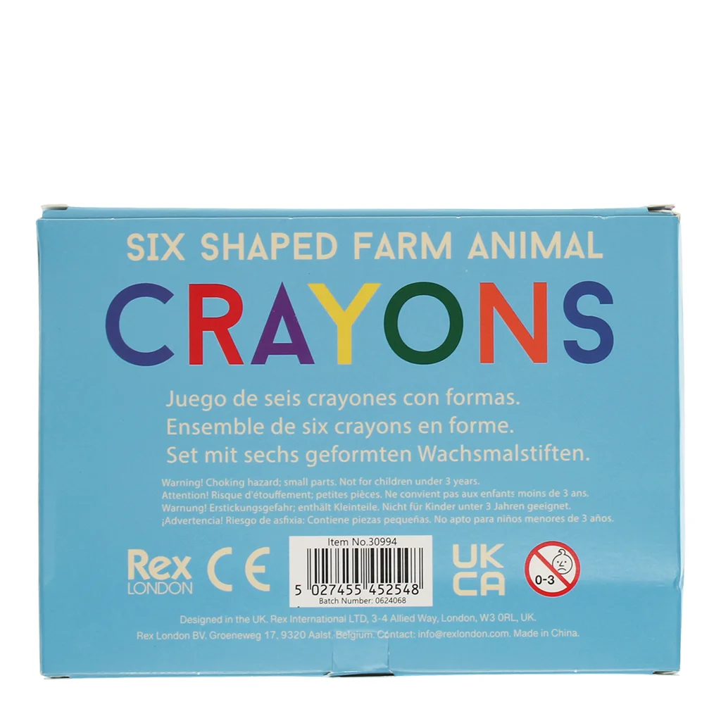 crayons têtes d'animaux (lot de 6)