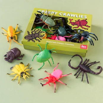 assorted creepy crawlies (box of 10) assorted creepy crawlies (box of 10)
